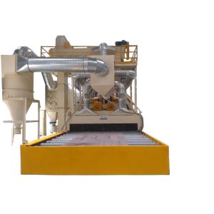 Steel Structural Roller Conveyor Shot Blasting Machine 1.0M/Min