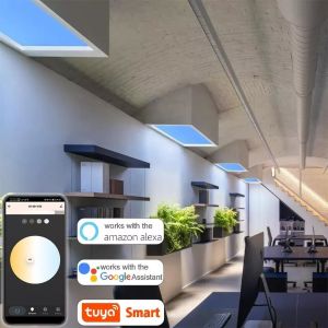 Cheap Cct Adjustable 2200K-7800K Artificial LED Skylight 150W Power and No Blue Light Flicker for sale