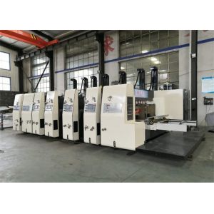 Intelligent Flexo Ink Rotary Die cutting Machine , Carton Box Making Machinery