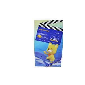 Moisture Proof Service Flat Bottom Stand Up Pouches With Resealable Zipper Top