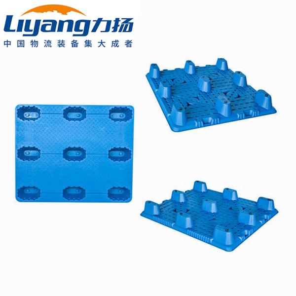 Quality 9 Feet Flat Surface Nestable Plastic Pallet Solid Top wholesale