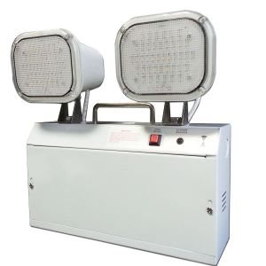 Battery Powered Twin Head 3014 SMD LED Rechargeable Emergency Light