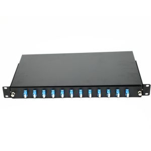 China 12 Duplex Port Rack Mount Fiber Optic Terminal Box 19 Inch Standard Structure on sale