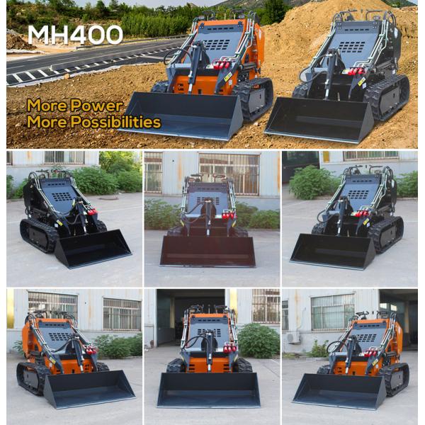 Cheap CE/EPA New Small Mini Small Garden Loader Track Mini Skid Steer Loader With Bucket Trencher Rotary Plow