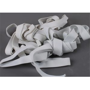 0.25 Cm Flat Elastic Band Drawstring For Garment Hem / Polyester Webbing Tape