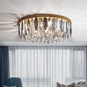 Cheap Modern gold ceiling chandelier for bedroom round hanging lamp kitchen fixtures(WH-CA-69) for sale