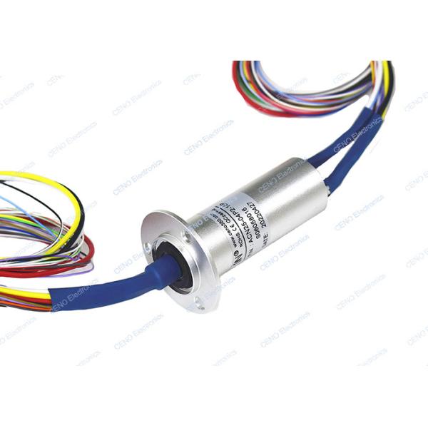 Quality 22ckt Speed 250 Rpm Capsule Slip Ring Compact Structure Low Electrical Noise wholesale