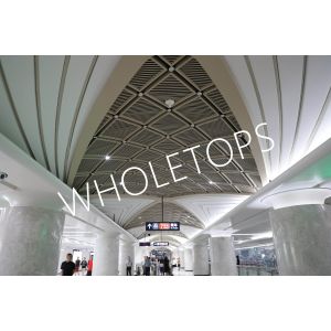 1100 Aluminum 8.0mm Laser Cut Facade Panels / Sgs For Wuhan Metro Caidian Line