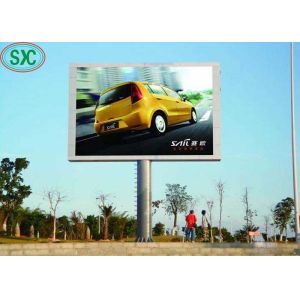 China Single Pillar Full Color LED Display P10 LED Rental Screen Billboard 3 Years Warranty on sale