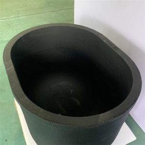 Cylindrical Graphite Clay Pot Crucible 15.5kg Capacity For Melting And Casting
