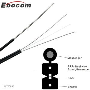 FTTH Drop Cable Outdoor 2 core GJYXCH G657A LSZH Fibra Optica G657A G655D