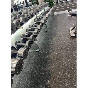 100*100cm and 50*50cm EPDM DOT Gym Rubber Flooring Tiles Absorbing Impact of