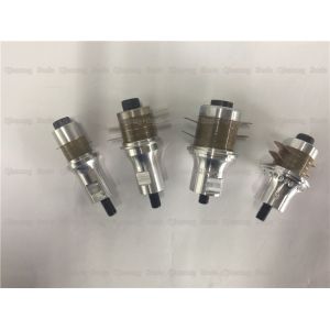 Flange Type Reverse Horn Ultrasonic Piezoelectric Transducer , Sealing High