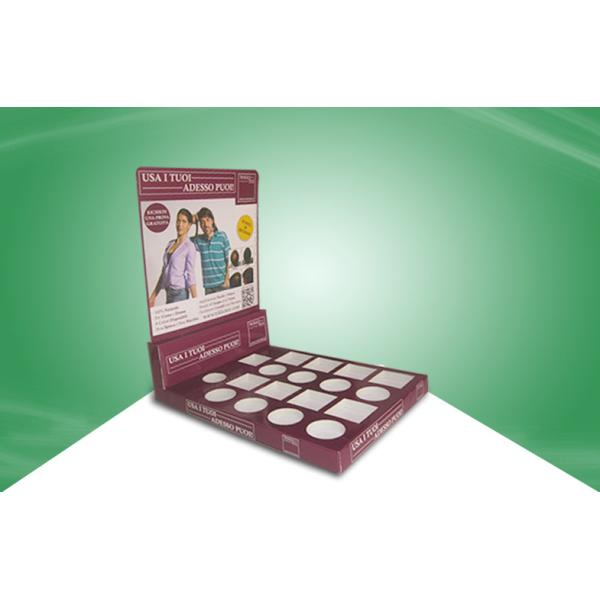 Quality Recyclable POP Cardboard Retail Counter Displays Racks UV Coating wholesale