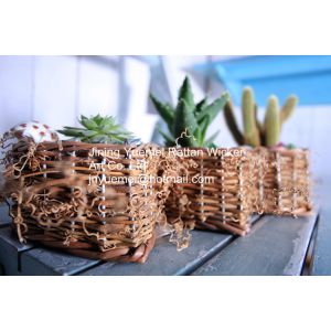 2016 new style wicker garden baskets group heart shape