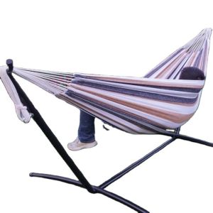 Portable Free Standing Double Hammock With Stand For Outdoor Activity In Qingdao