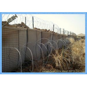 4.0 / 5.0 MM Hesco Flood Barriers Use For River And Sea Bank