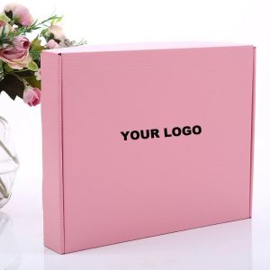 Custom Logo Corrugated Cosmetic Gift Box Packaging Offset Printing