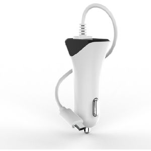Smart IC OEM ODM 1A PC Fireproof Dual USB C PD Car Charger
