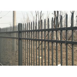 China Hercules Steel Fence1.8m X 2.4m Ornamental Welded Metal Fence Panels with Black Color PVC coated on sale