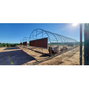 Plastic Sheet Hydroponic Greenhouse Systems Multi Span