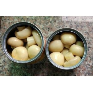 Whole Canned Button Mushroom , Canned Marinated Mushrooms Light Yellow Color