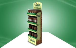 China Customized Candy POP Cardboard Display With Four Shelf , cardboard floor display stands on sale