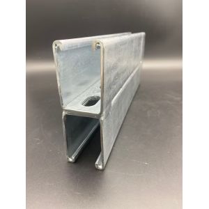 Cheap 41x124 Carbon Steel Slotted Back to Back Unistrut Channel for sale