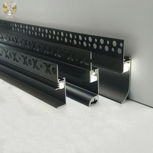 Anodizing LED Aluminium Skirting Profile Board 50mm Customized