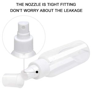 Transparant 5ml-500ml Fine Mist Plastic Water Spray Bottle OEM Service