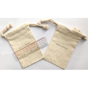 Pantone 230gsm Custom Canvas Drawstring Bags Cotton Muslin SGS Approved