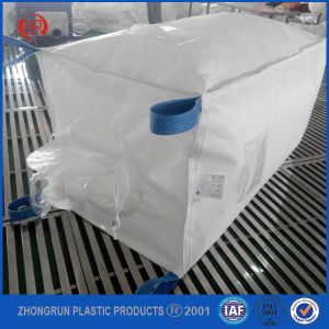 Buy cheap Big bag square type pp big bag 5:1 1000kg with bule belt white pp bulk container from wholesalers