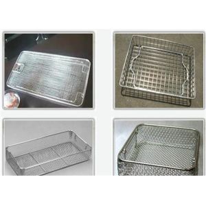 Custom Ss Wire Mesh Filter , Perforated 304 Stainless Steel Wire Mesh Trays