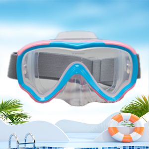 Cheap Child diving Mask with Nose Cover for Kids Youth 3-15, Anti-Shattered Lens，exclusive Anti Fog Max coating for a clear view for sale