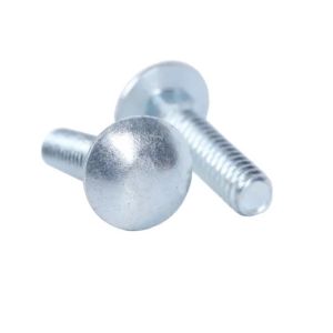 Full Thread Zinc Plated Carriage Bolts White Blue Class 4.8