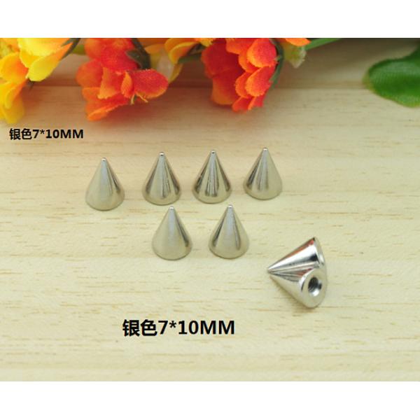 Quality 10*7mm Silver Bullet Rivet Spikes Stud Punk wholesale