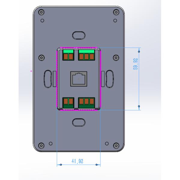 Quality Dual Wifi Frequency Industrial 5 Inch Android Wall Mount Terminal Control Panel with UART GPIO RS485 wholesale