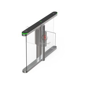 10mm Acrylic Automatic Speedlane Swing Turnstile With Alarm Light