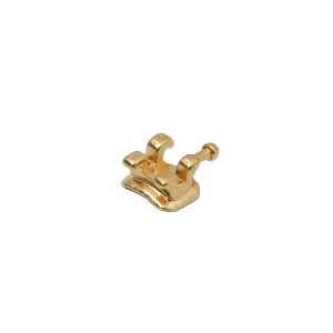 Gold Plated Orthodontic Bracket Roth/MBT/Edgewise 0.022/0.018 Slot With/Without