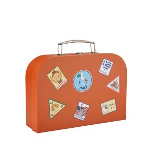 Cheap Customization Mini Cardboard Suitcase Cardboard Briefcase Box With Handle for sale