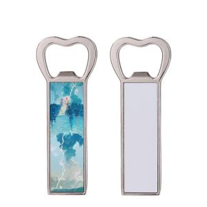 Multifunctional Sublimation Metal Fridge Magnet Bottle Opener