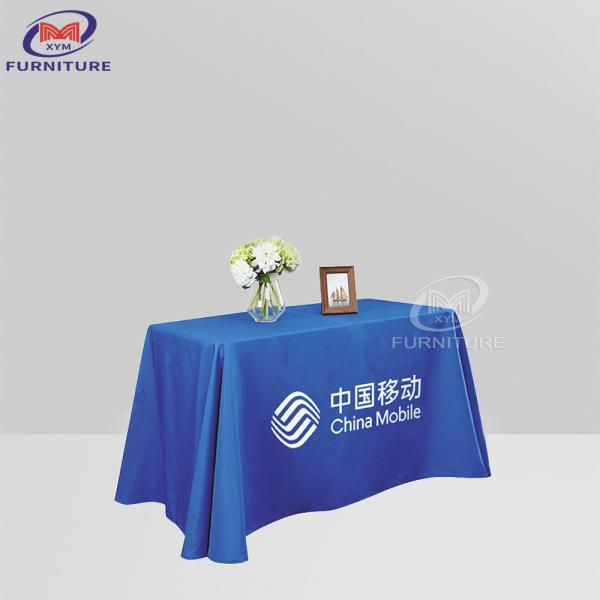 Quality Custom Pattern Polyester Banquet Tablecloths 6/8 Inch Smooth Soft Touch wholesale