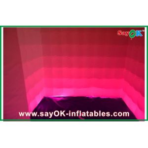 Small Photo Booth 2.4m X 2.4m X 2.4m Inflatable Mobile Photobooth With Led