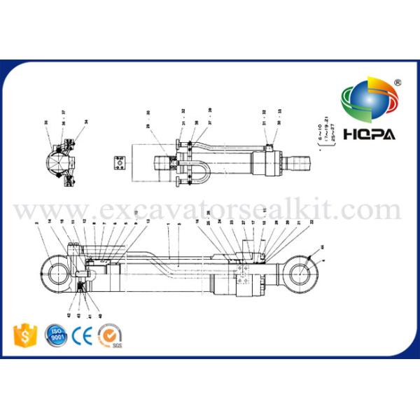 2440-9146KT Doosan Boom Cylinder Seal Kit 401107-00253 For DH 220LC-3 SOLAR 200W-III