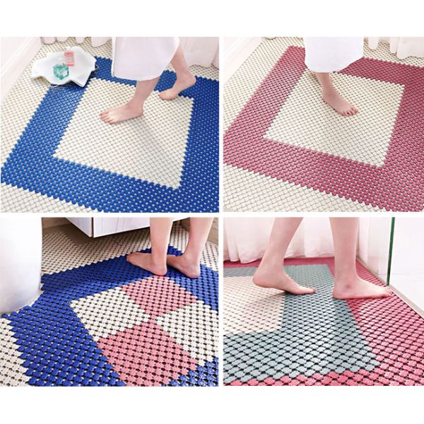 Non Slip Swimming Pool Surround Matting 200MM Square Shower Bathtub Mat