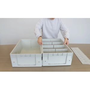 Plastic Stackable Tote For Automated Storage And Retrieval System Mini Load ASRS