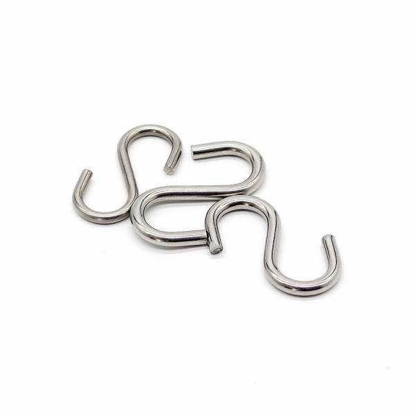 Easy To Install Stainless Steel S Hook / Polished Ss S Hooks Marine Hardware