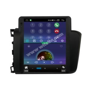 9.7'' Tesla Vertical Screen For Honda Civic 2012-2015 Left Hand Driver Android