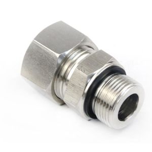 Male Connection Hydraulic Adapters 1cm-Wd DIN Bite Type Metric Thread with Captive Seal