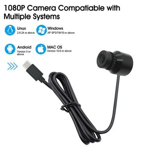 1080P Mini Bullet USB/Type-C Camera 30FPS Video Full HD Computer 2MP Micro